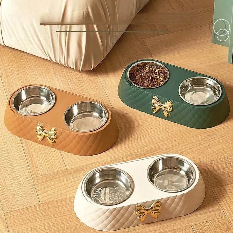 Tigela Dupla - Paw LuxBowl