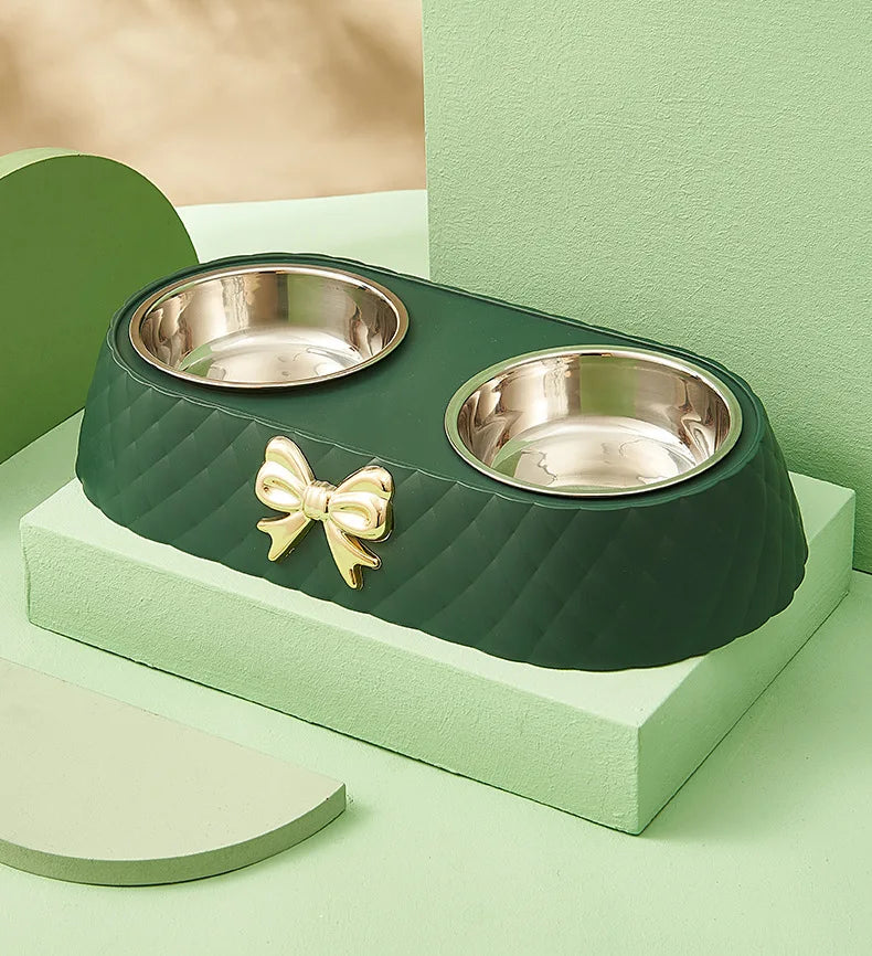 Tigela Dupla - Paw LuxBowl