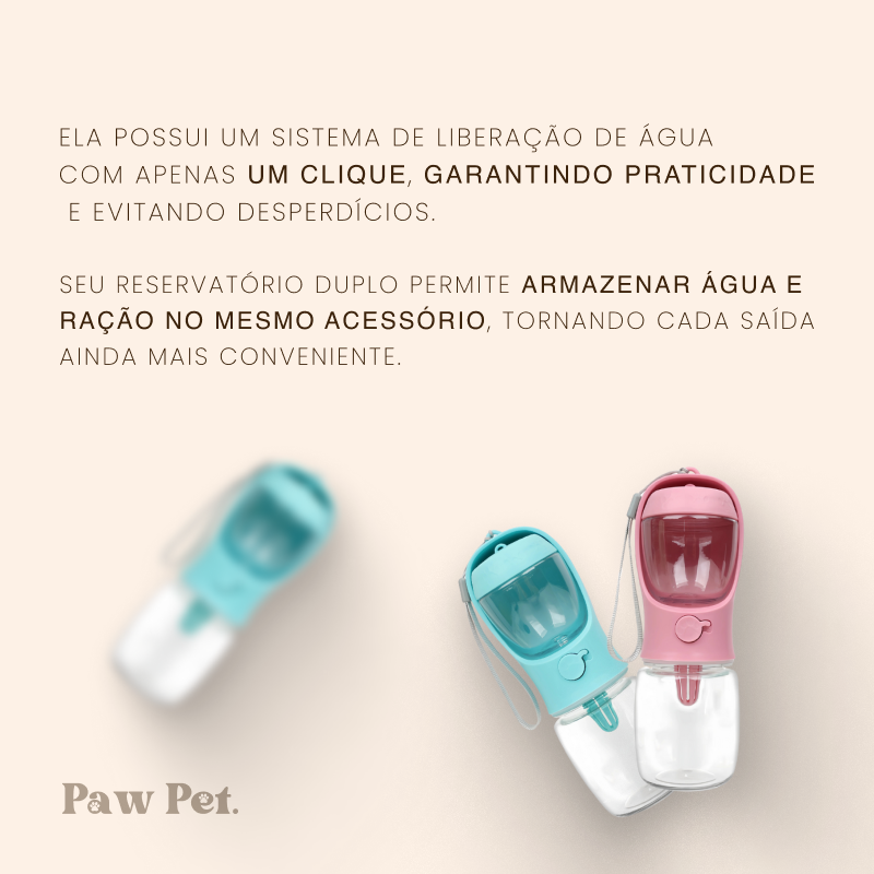 Garrafa de água portátil - Paw Bottle