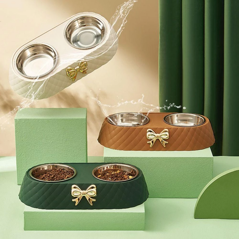 Tigela Dupla - Paw LuxBowl