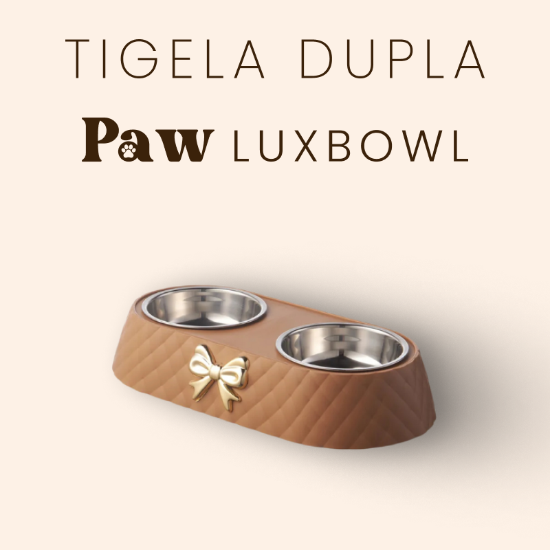 Tigela Dupla - Paw LuxBowl