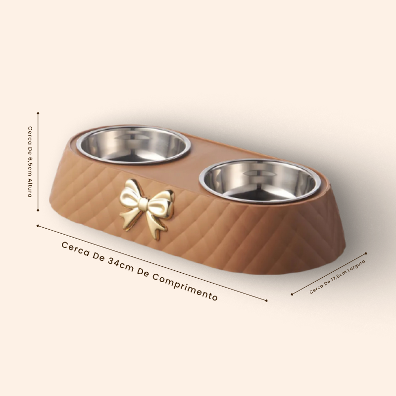 Tigela Dupla - Paw LuxBowl